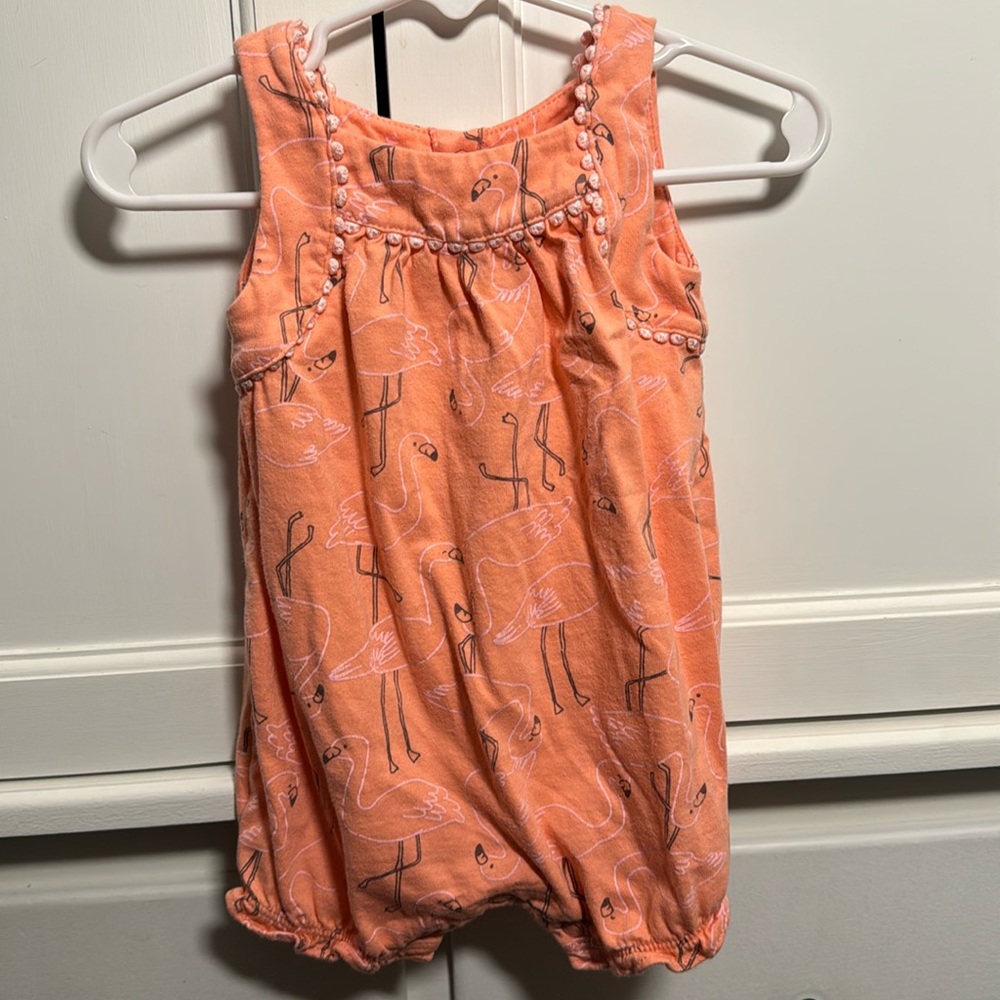 Carters 6M Flamingo Romper